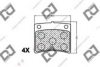 DJ PARTS BP1233 Brake Pad Set, disc brake